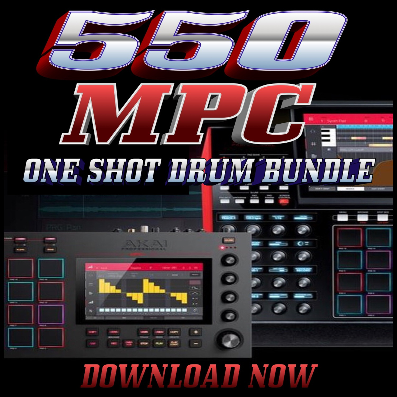 550 MPC HARD DRUMS ONE SHOT BUNDLE (50 OFF LAUNCH SALE) by KaleafWins